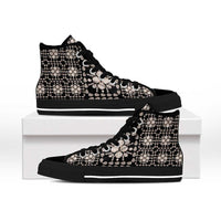 Aloha Hawaii Shell Quilt High Top Shoes Seamless Style - Polynesian Pride