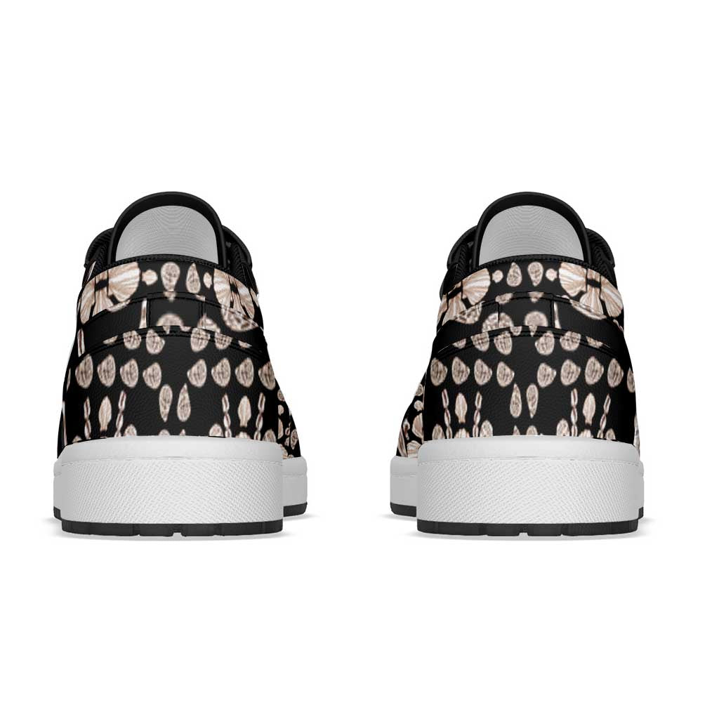 Aloha Hawaii Shell Quilt Low Sneakers Seamless Style LT14