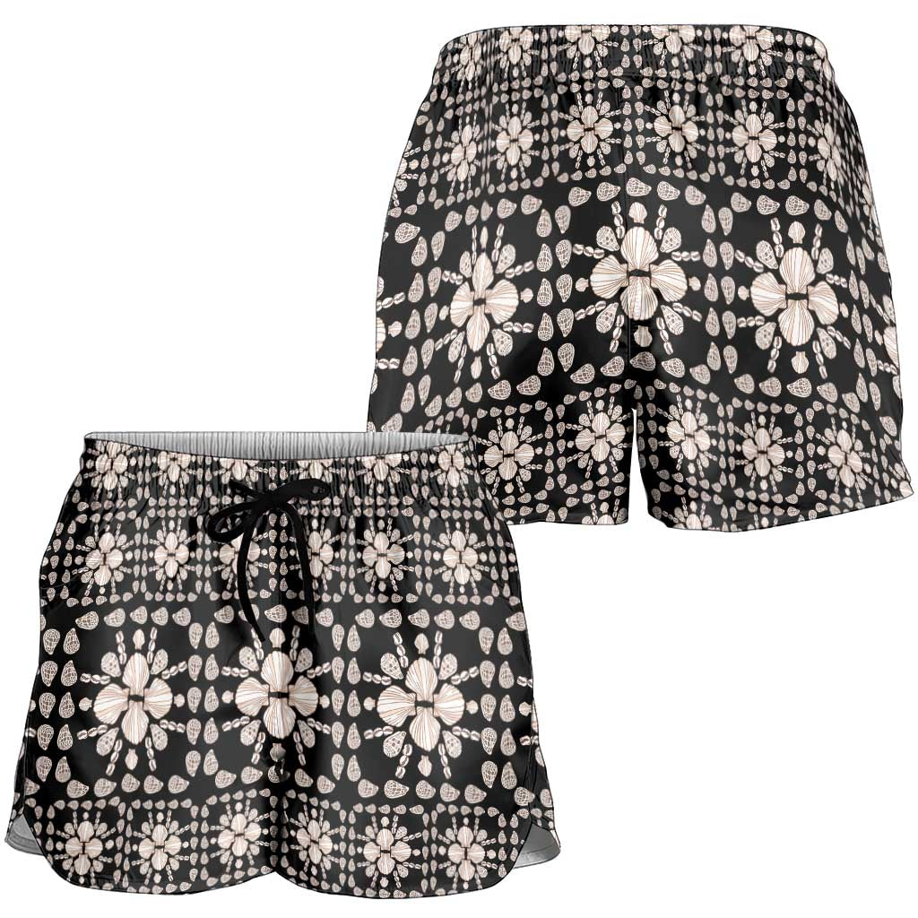 Aloha Hawaii Shell Quilt Shorts for Women Seamless Style - Polynesian Pride