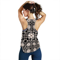 Aloha Hawaii Shell Quilt Women Racerback Tank Seamless Style - Polynesian Pride