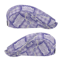 Aloha Hawaii Tiki Palaka Motifs Jeff Hat Honohono Lei Purple Elegant Vibes