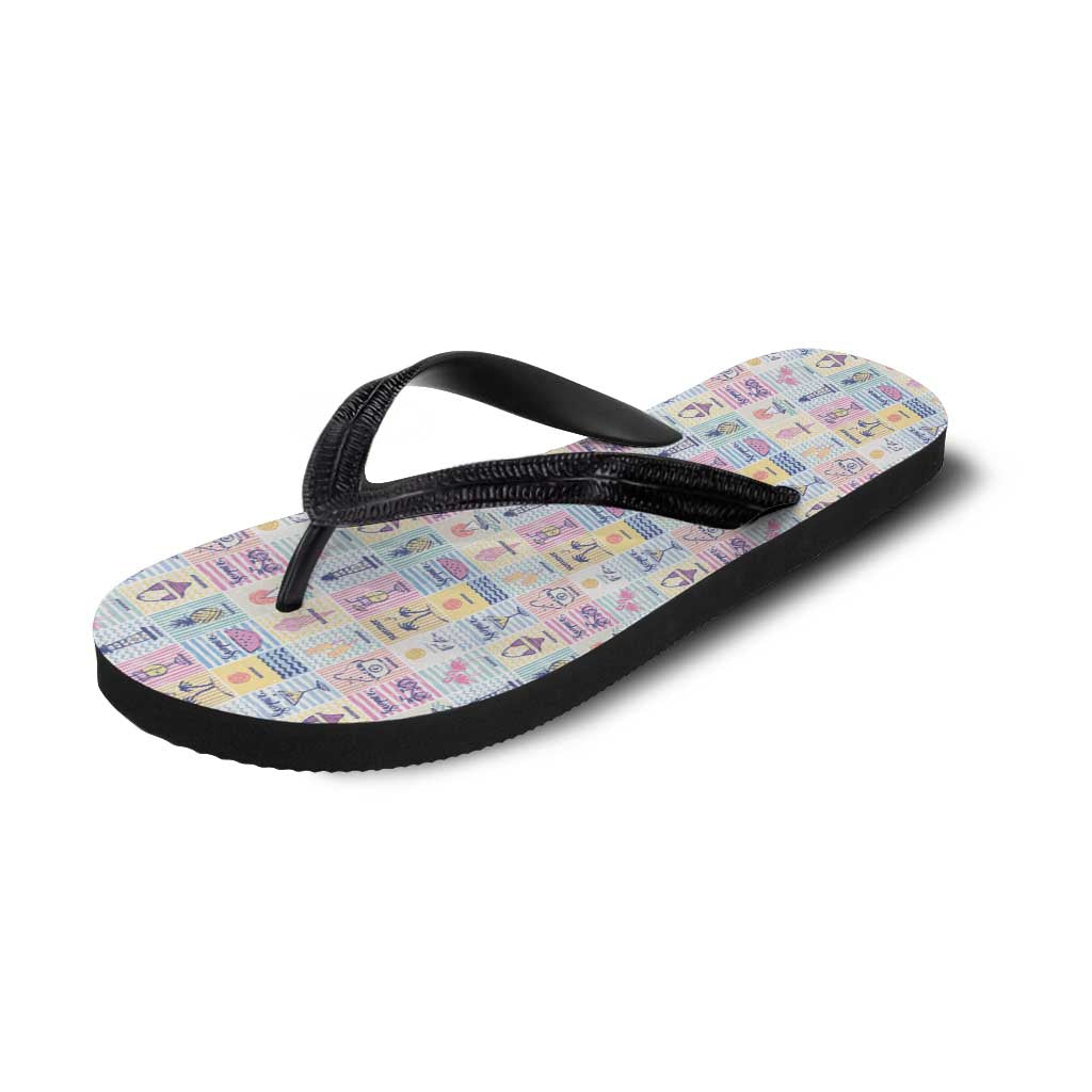 Aloha Summer Posters Grunge Textures Flip Flops LT01 - Polynesian Pride