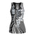 Aloha Vintage Plumeria Hawaiian Tapa Pattern Hollow Tank Top Gray Hawaiian Tapa Pattern - Polynesian Pride