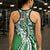 Aloha Vintage Plumeria Hawaiian Tapa Pattern Hollow Tank Top Green Hawaiian Tapa Pattern - Polynesian Pride