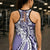 Aloha Vintage Plumeria Hawaiian Tapa Pattern Hollow Tank Top Purple Hawaiian Tapa Pattern - Polynesian Pride