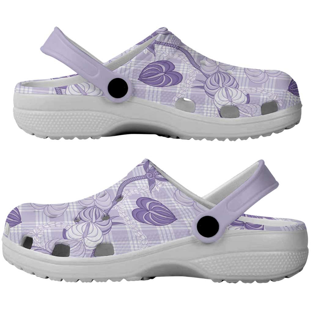 Anthurium Pikake Ti Leaf Palaka Clogs Shoes Purple Version