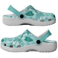 Anthurium Pikake Ti Leaf Palaka Clogs Shoes Turquoise Version