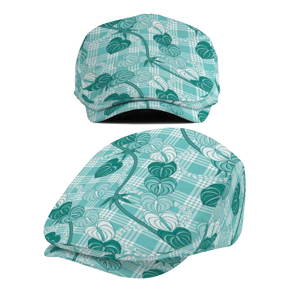 Anthurium Pikake Ti Leaf Palaka Jeff Hat Turquoise Version
