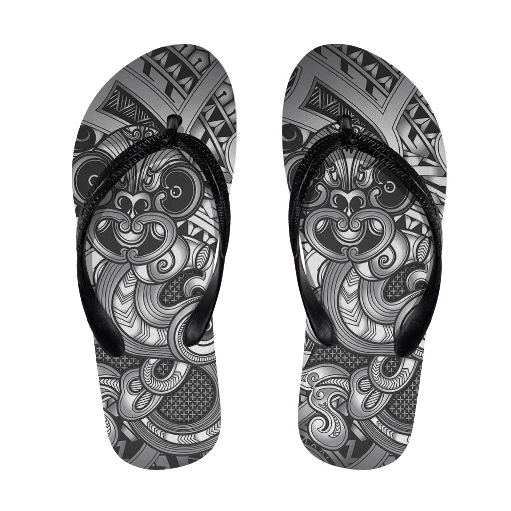 Aotearoa Maori Hei Tiki Flip Flops Kiwikiwi Kowhaiwhai Puhoro Motif