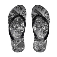 Aotearoa Maori Hei Tiki Flip Flops Kiwikiwi Kowhaiwhai Puhoro Motif