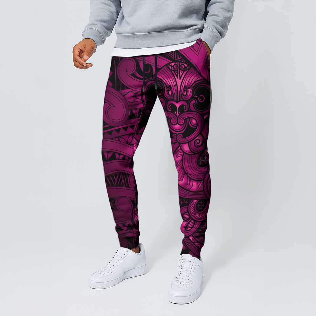 Aotearoa Maori Hei Tiki Jogger Pants Mawhero Kowhaiwhai Puhoro Motif
