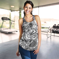 Aotearoa Maori Hei Tiki Women Racerback Tank Kiwikiwi Kowhaiwhai Puhoro Motif