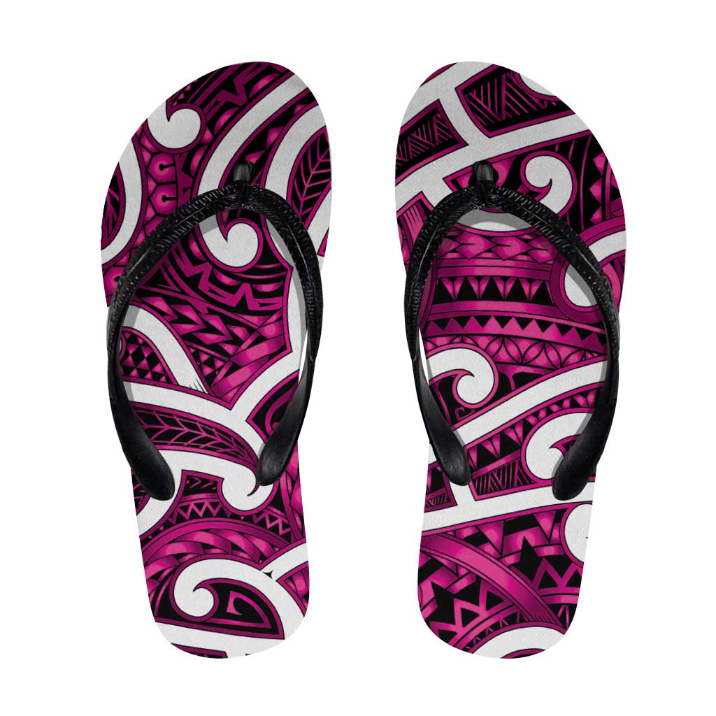 Aotearoa Maori Kowhaiwhai Flip Flops Mawhero Puhoro and Patiki
