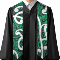 Aotearoa Maori Kowhaiwhai Graduation Stole Kakariki Puhoro and Patiki