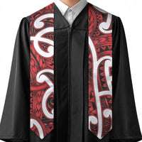 Aotearoa Maori Kowhaiwhai Graduation Stole Whero Puhoro and Patiki