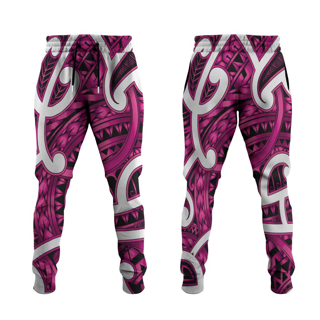 Aotearoa Maori Kowhaiwhai Jogger Pants Mawhero Puhoro and Patiki