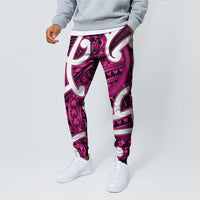 Aotearoa Maori Kowhaiwhai Jogger Pants Mawhero Puhoro and Patiki