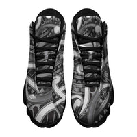 Aotearoa Maori Kowhaiwhai Sneakers J13 Kiwikiwi Puhoro and Patiki