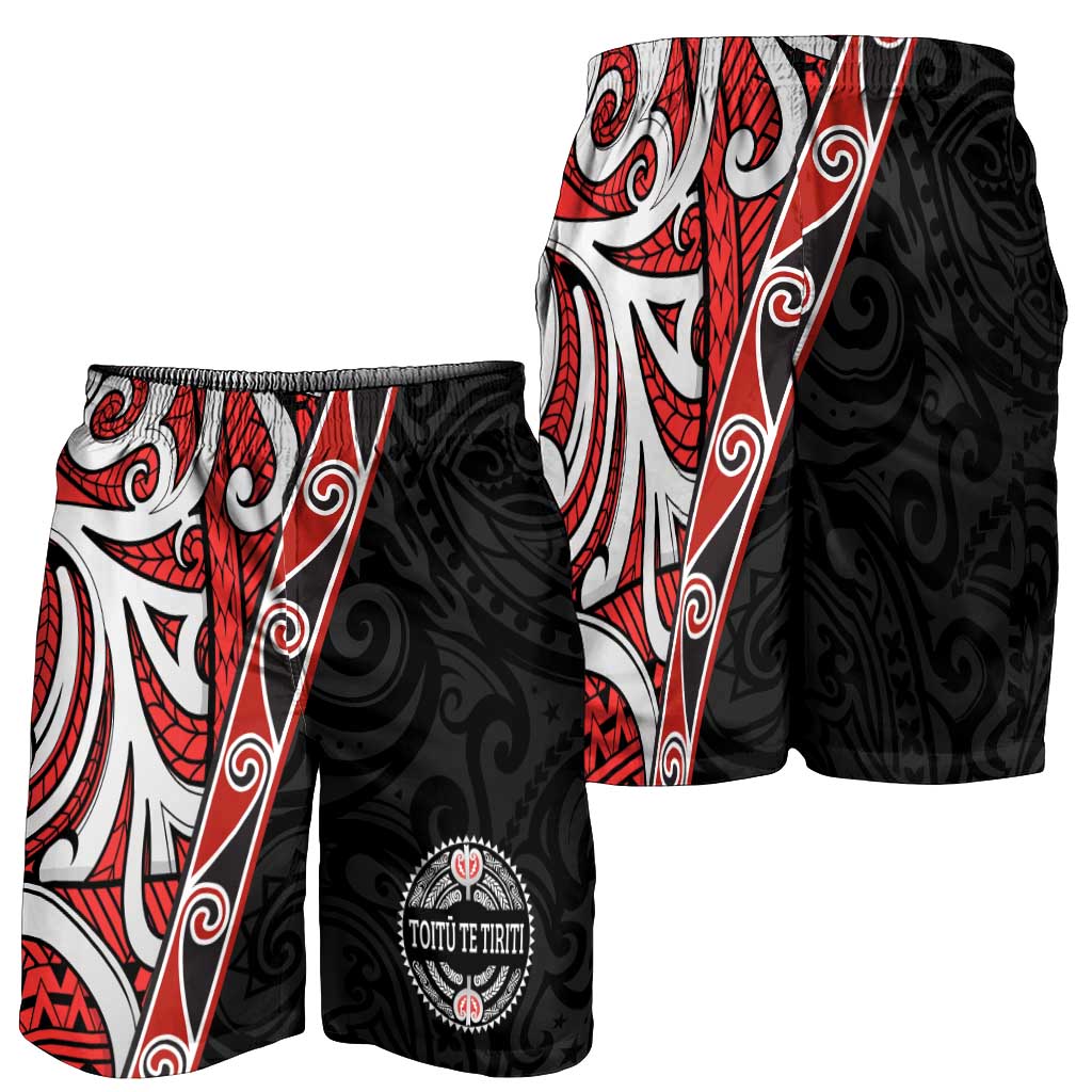 Aotearoa Toitu Te Tiriti Shorts for Men Honour The Treaty New Zealand LT01 - Polynesian Pride