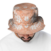Apricot Mermaid Puakenikeni Maile Lei Bucket Hat