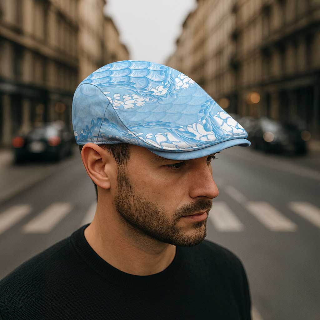 Baby Blue Mermaid Puakenikeni Maile Lei Jeff Hat
