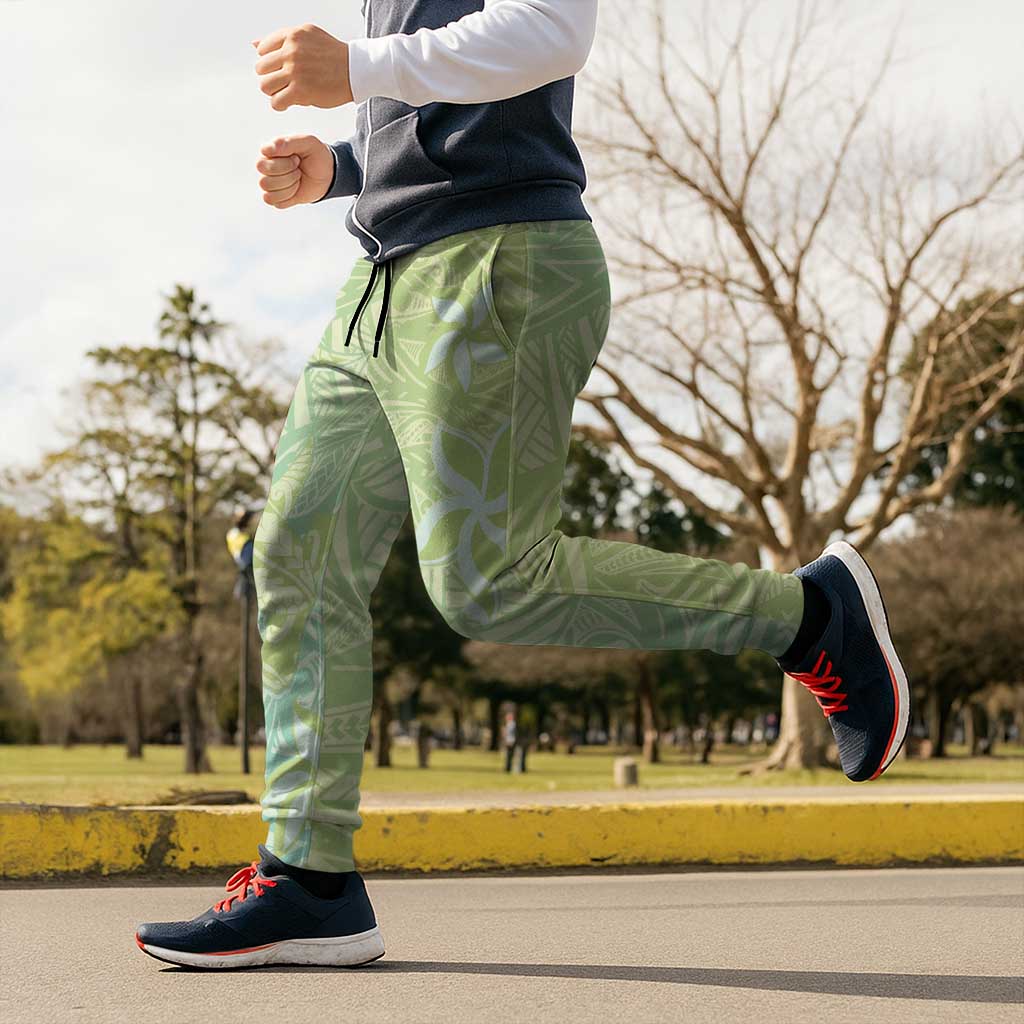 Baby Green Gradient Polynesia Jogger Pants Hawaiian Tribal Hammerhead Shark Tattoo - Polynesian Pride