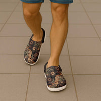 Batik Pedalaman Semen Lereng Style Clogs Shoes Indonesian Traditional Pattern