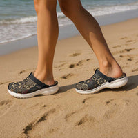Batik Sekar Jagad Clogs Shoes Indonesian Traditional Pattern