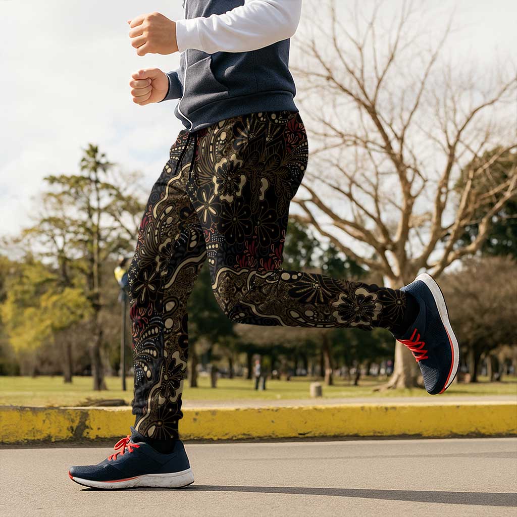 Batik Sekar Jagad Jogger Pants Indonesian Traditional Pattern