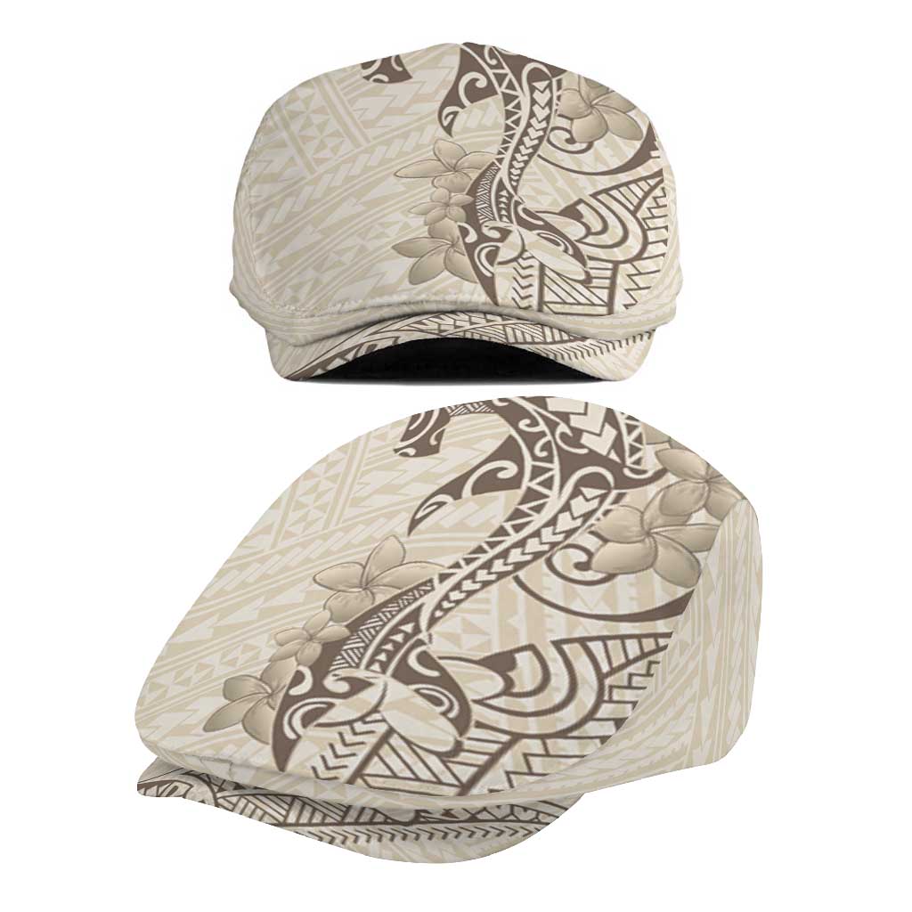 Beige Hawaii Jeff Hat Hammerhead Shark Tattoo Curve Polynesian - Polynesian Pride