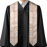 Beige Palaka Quilt Hawaii Graduation Stole Traditional Hawaii-plaid Pattern - Polynesian Pride