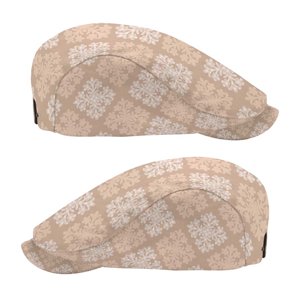 Beige Palaka Quilt Hawaii Jeff Hat Traditional Hawaii-plaid Pattern - Polynesian Pride