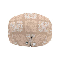 Beige Palaka Quilt Hawaii Jeff Hat Traditional Hawaii-plaid Pattern - Polynesian Pride