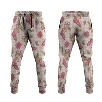 Beige Paniolo Palaka Hawaiian Cowgirl Christmas Jogger Pants LT9 Beige - Polynesian Pride