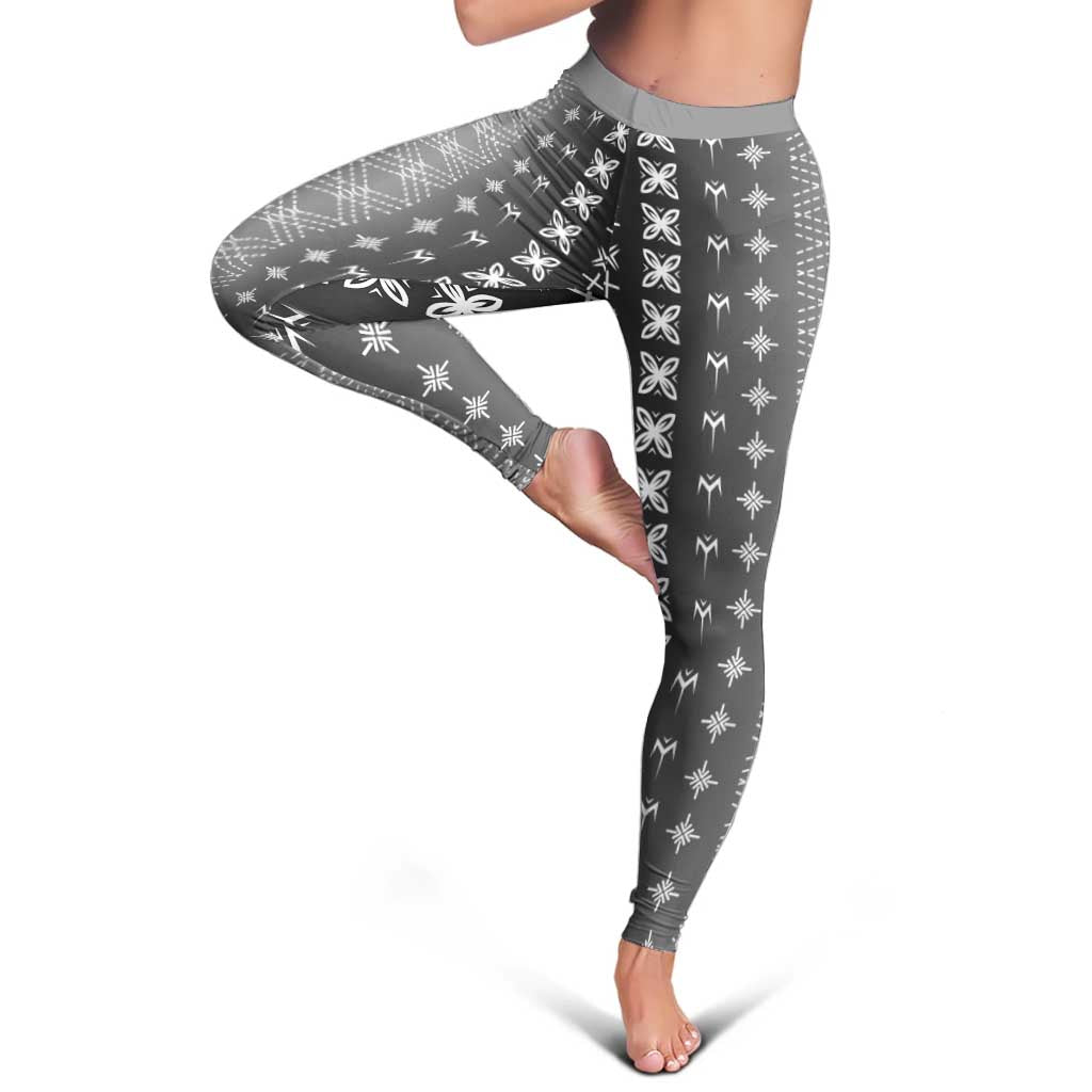 Black Samoa Malu Tattoo Inspired Leggings