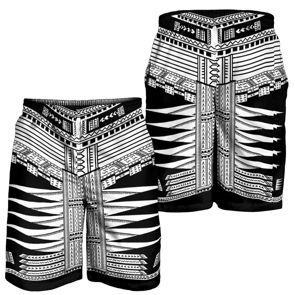 Black Samoa Pea Tattoo Inspired Shorts for Men
