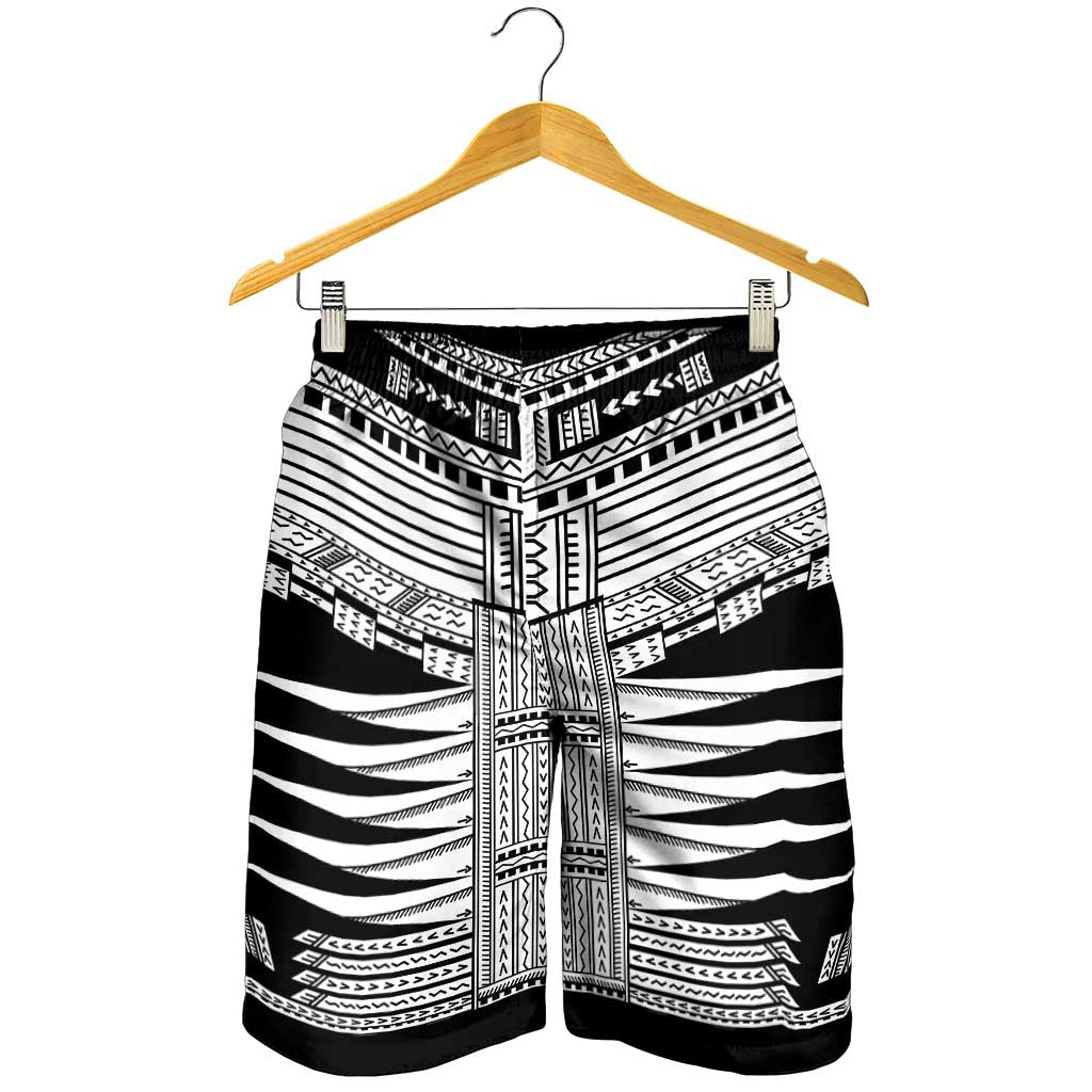 Black Samoa Pea Tattoo Inspired Shorts for Men