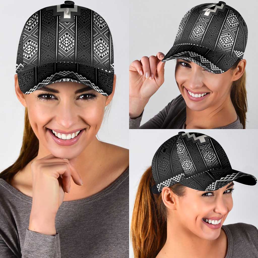Black Taniko Aotearoa Classic Cap Niho Taniwha Mix Poutama LT14