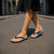 Blue Aloha Hawaii Flip Flops Monstera Hibiscus Plumeria Seamless Vibes - Polynesian Pride