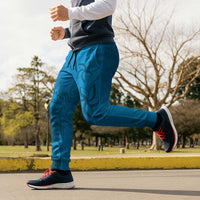 Blue Gradient Polynesia Jogger Pants Hawaiian Tribal Hammerhead Shark Tattoo - Polynesian Pride