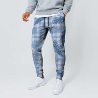 Blue Palaka Hawaii Palapalai Jogger Pants Hawaiian Fern