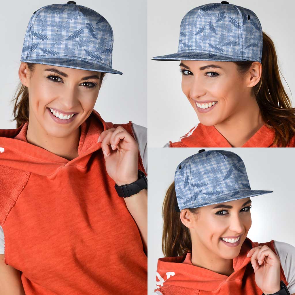 Blue Palaka Hawaii Palapalai Snapback Cap Hawaiian Fern
