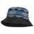Blue Taniko Aotearoa Bucket Hat Niho Taniwha Mix Poutama - Polynesian Pride