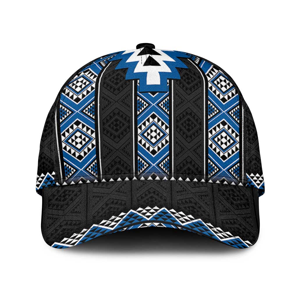 Blue Taniko Aotearoa Classic Cap Niho Taniwha Mix Poutama LT14