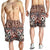Brown Bula Fiji Shorts for Men Unique Masi Tapa Pattern - Polynesian Pride