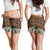 Bula Fiji Tapa Shorts for Women Fijian Masi Vintage Vibes - Polynesian Pride