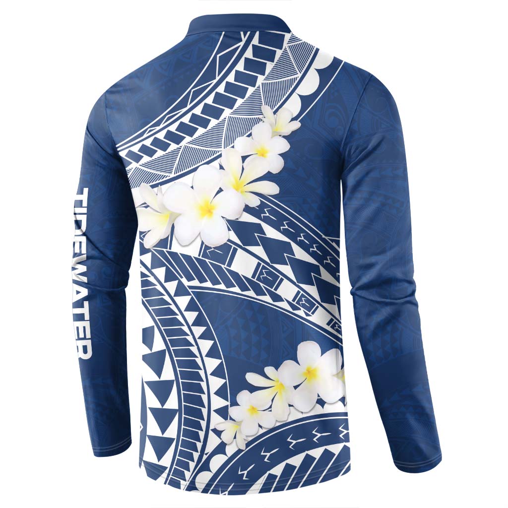 CUSTOMER REQUEST - TIDEWATER - 021026 Button Sweatshirt Navy Blue LT7 - Polynesian Pride