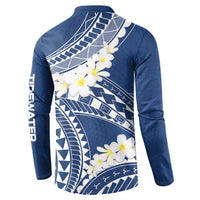 CUSTOMER REQUEST - TIDEWATER - 021026 Button Sweatshirt Navy Blue LT7 - Polynesian Pride