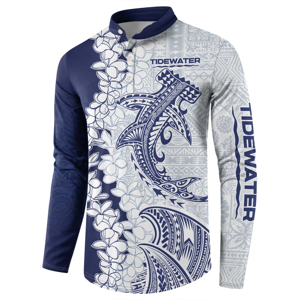 CUSTOMER REQUEST - TIDEWATER - 021026 Button Sweatshirt Hammerhead Shark LT7 - Polynesian Pride