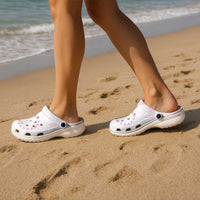 Candy Pink Kuki Airani Tapakau Clogs Shoes Tribal Anchor Mix Tiare